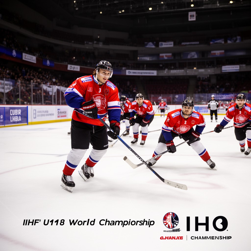 AI-generated illustration of IIHF U18 World Championship