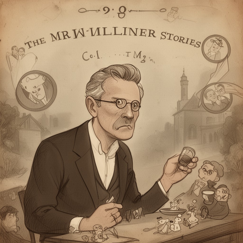 AI-generated illustration of Mr Mulliner stories