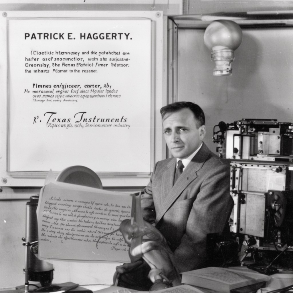 AI-generated illustration of Patrick E. Haggerty