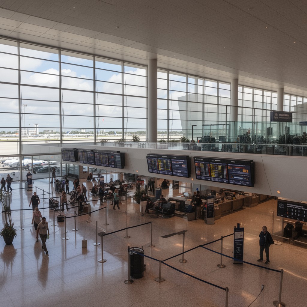 AI-generated illustration of Tampa International Airport