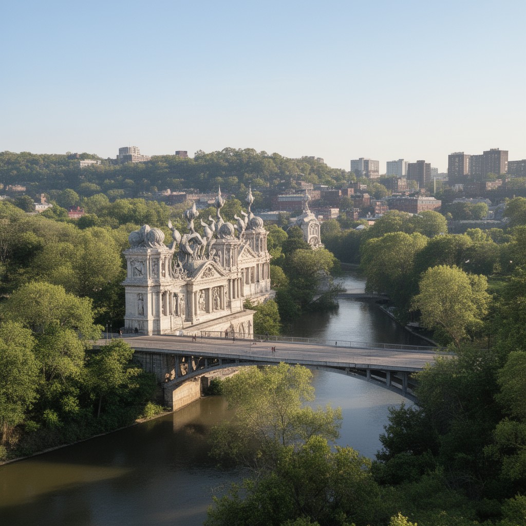 AI-generated illustration of George Washington Memorial Parkway