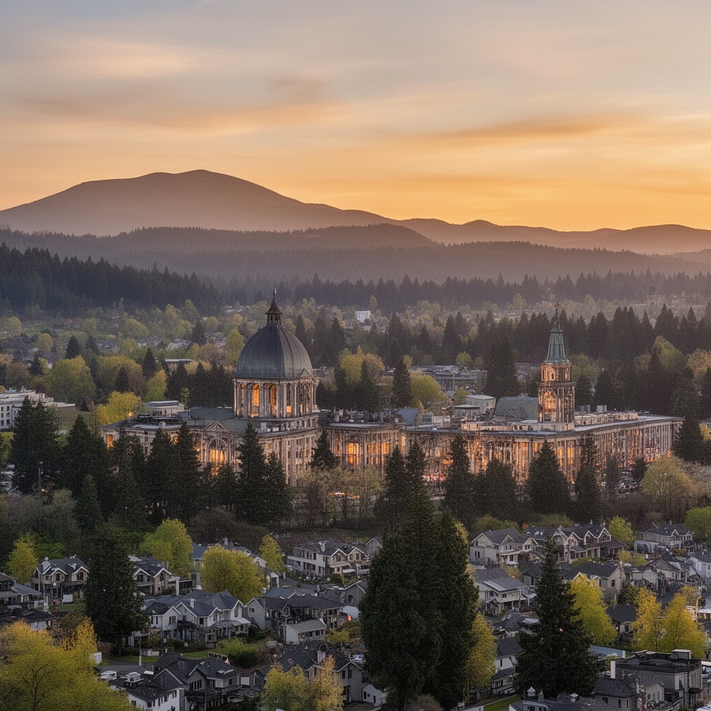 AI-generated illustration of Salem, Oregon
