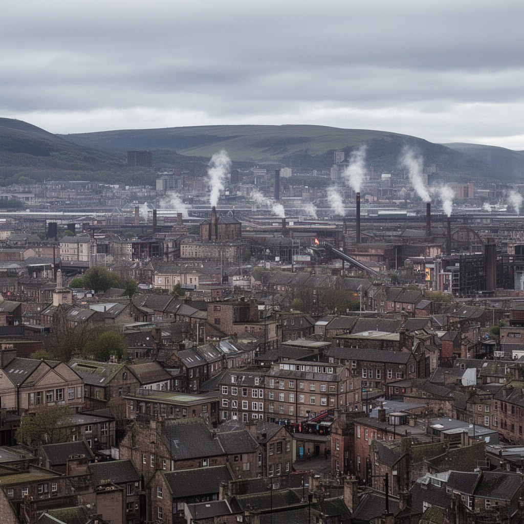 AI-generated illustration of Lanarkshire