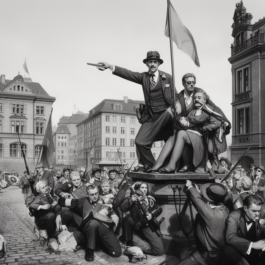 AI-generated illustration of Weimar Republic