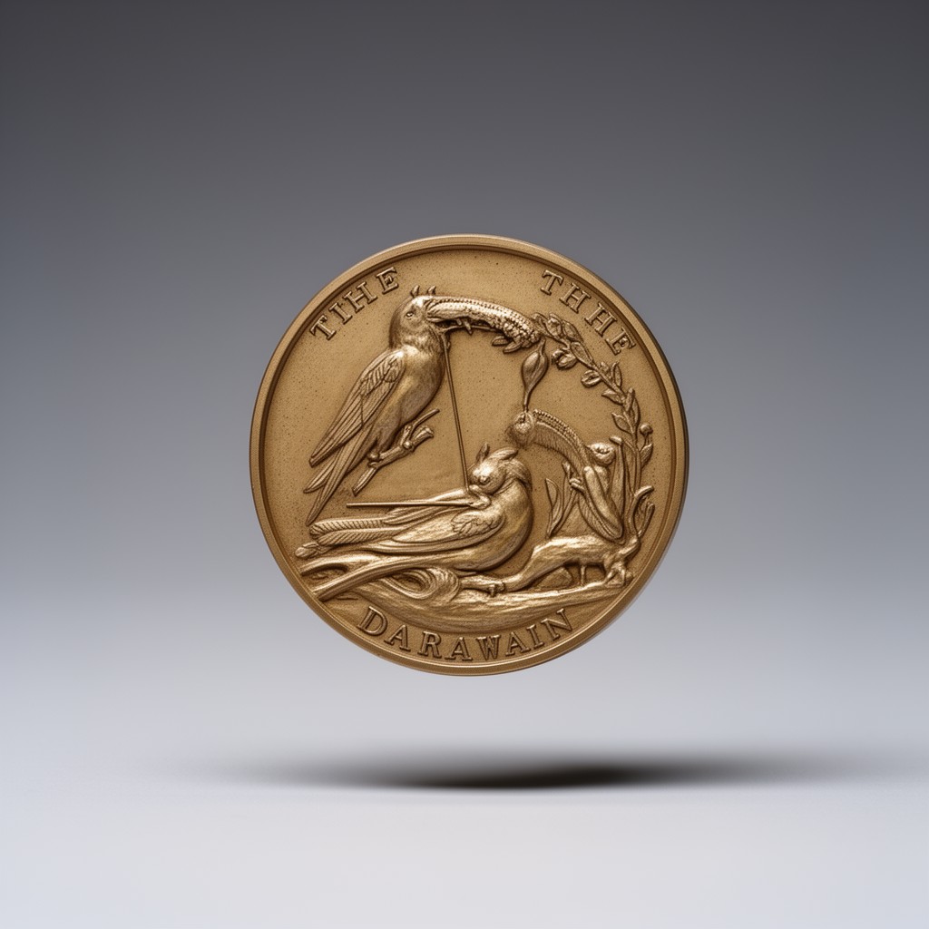 AI-generated illustration of Darwin–Wallace Medal