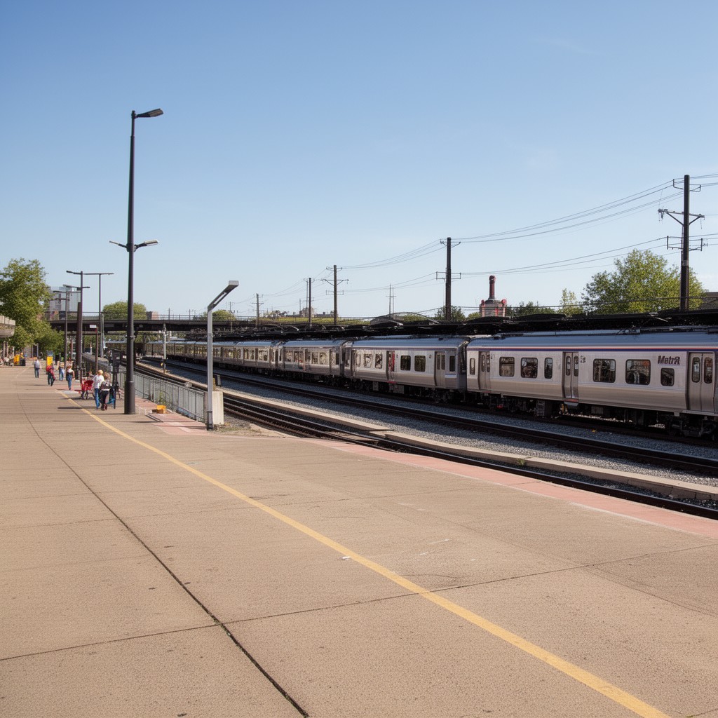 AI-generated illustration of Metra Milwaukee District West Line