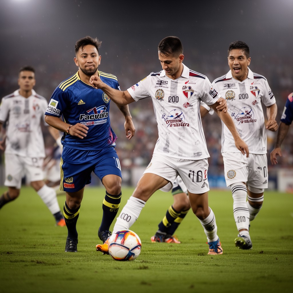 AI-generated illustration of El Súper Clásico
