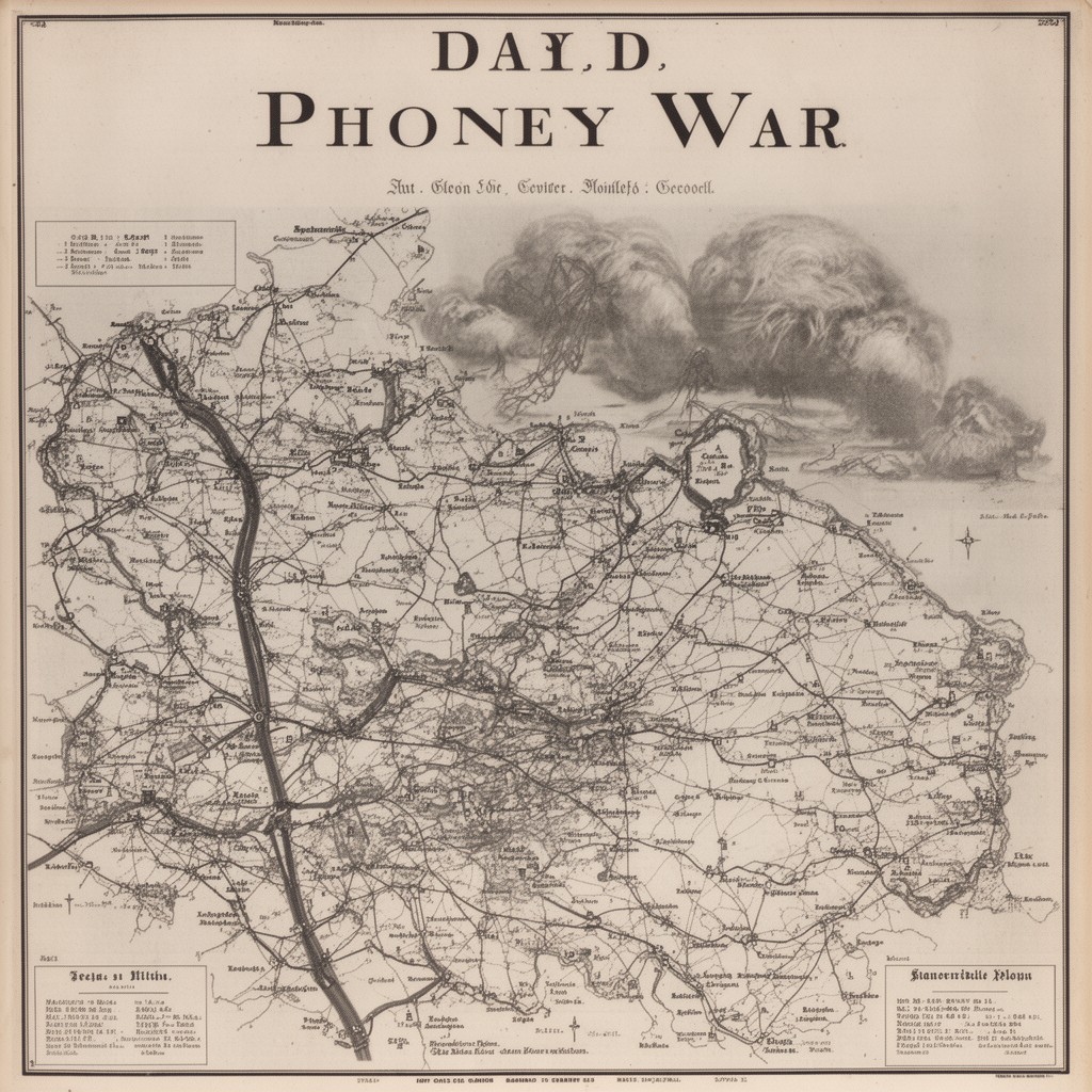AI-generated illustration of Phoney War