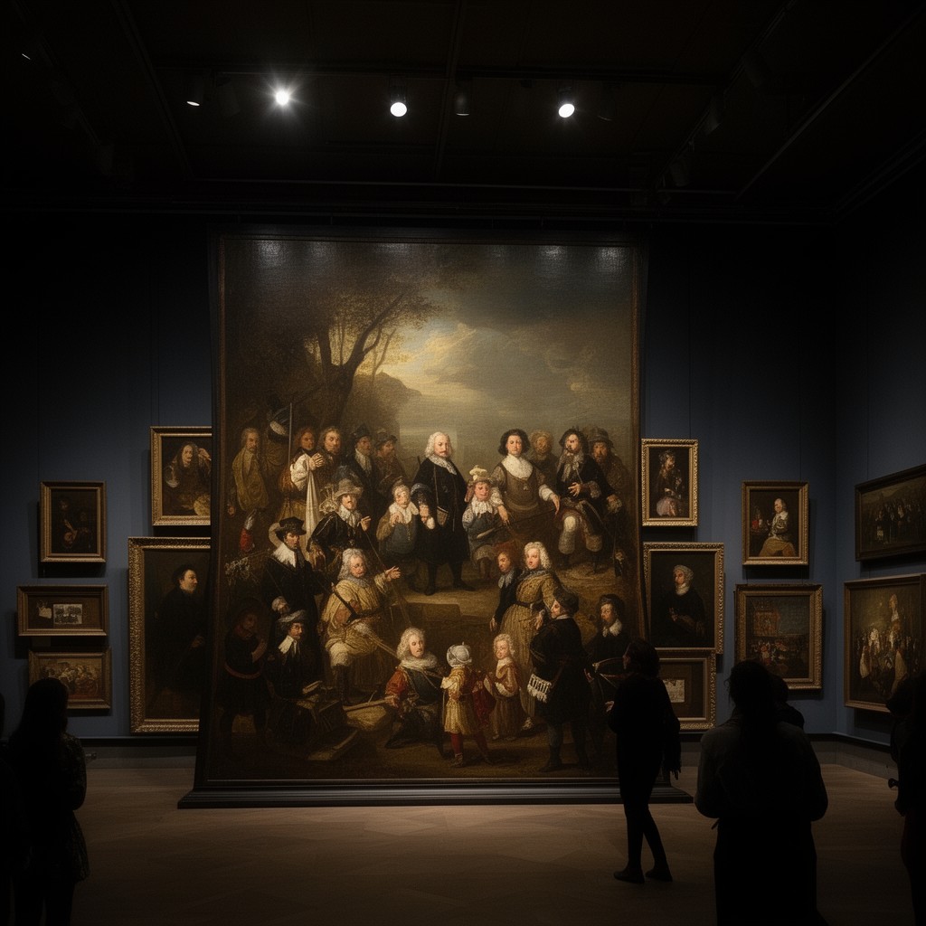 AI-generated illustration of Night Watch Gallery
