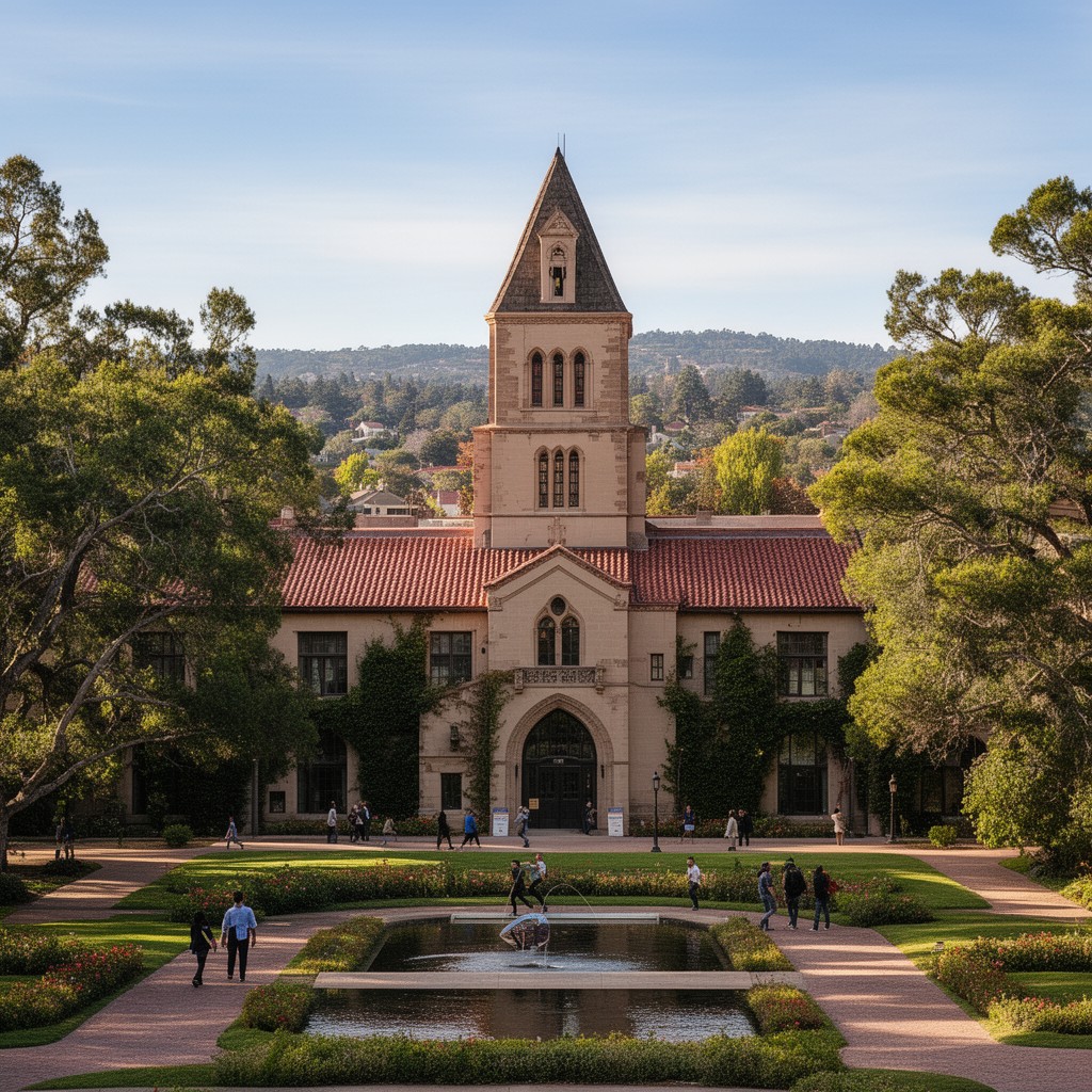 AI-generated illustration of Stanford University