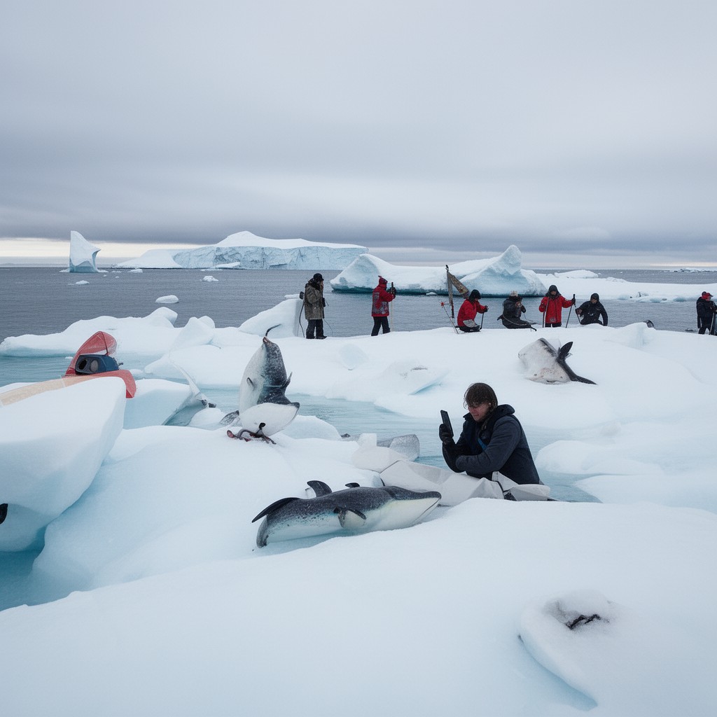 AI-generated illustration of Convention on the Conservation of Antarctic Marine Living Resources