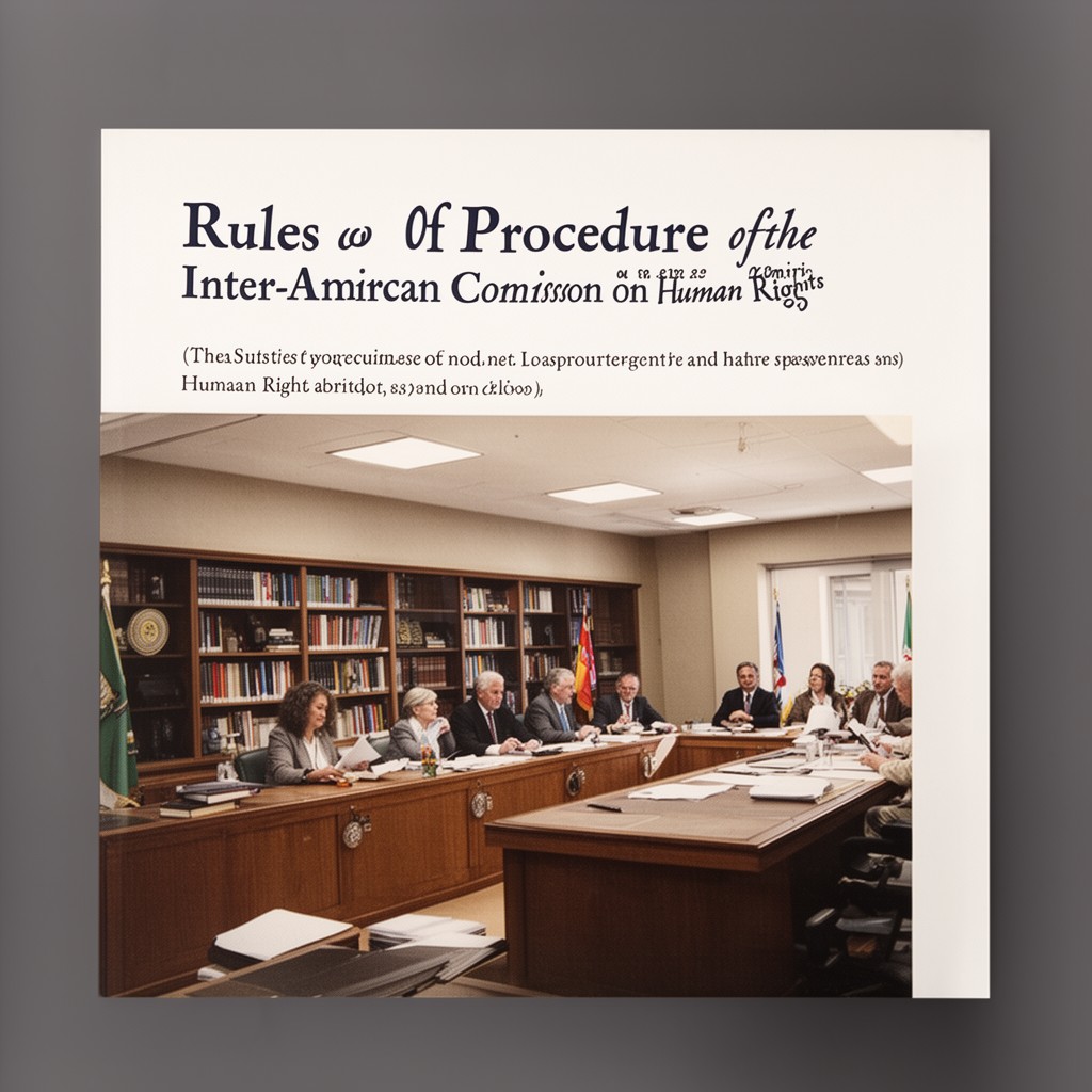 AI-generated illustration of Rules of Procedure of the Inter-American Commission on Human Rights