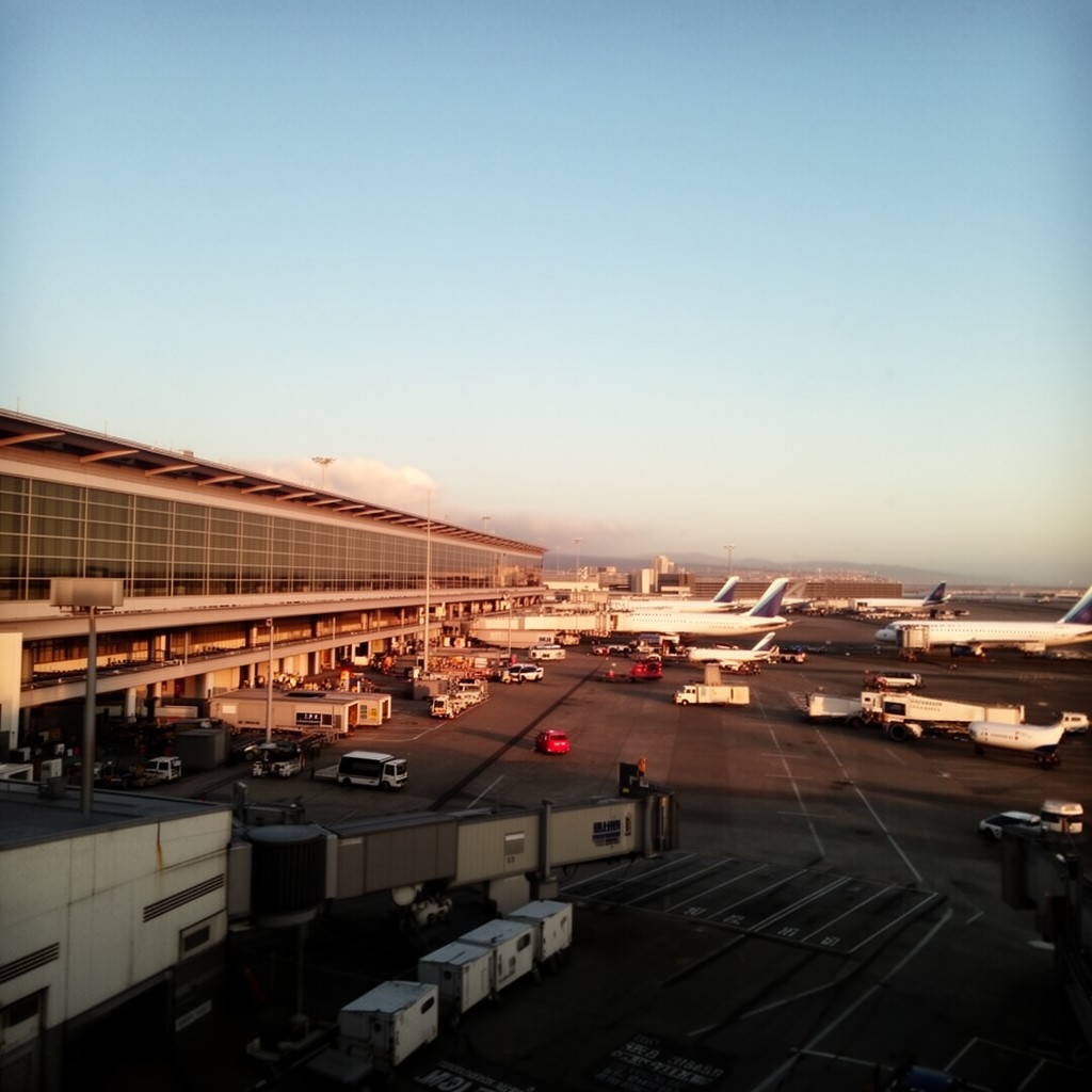 AI-generated illustration of San Francisco International Airport