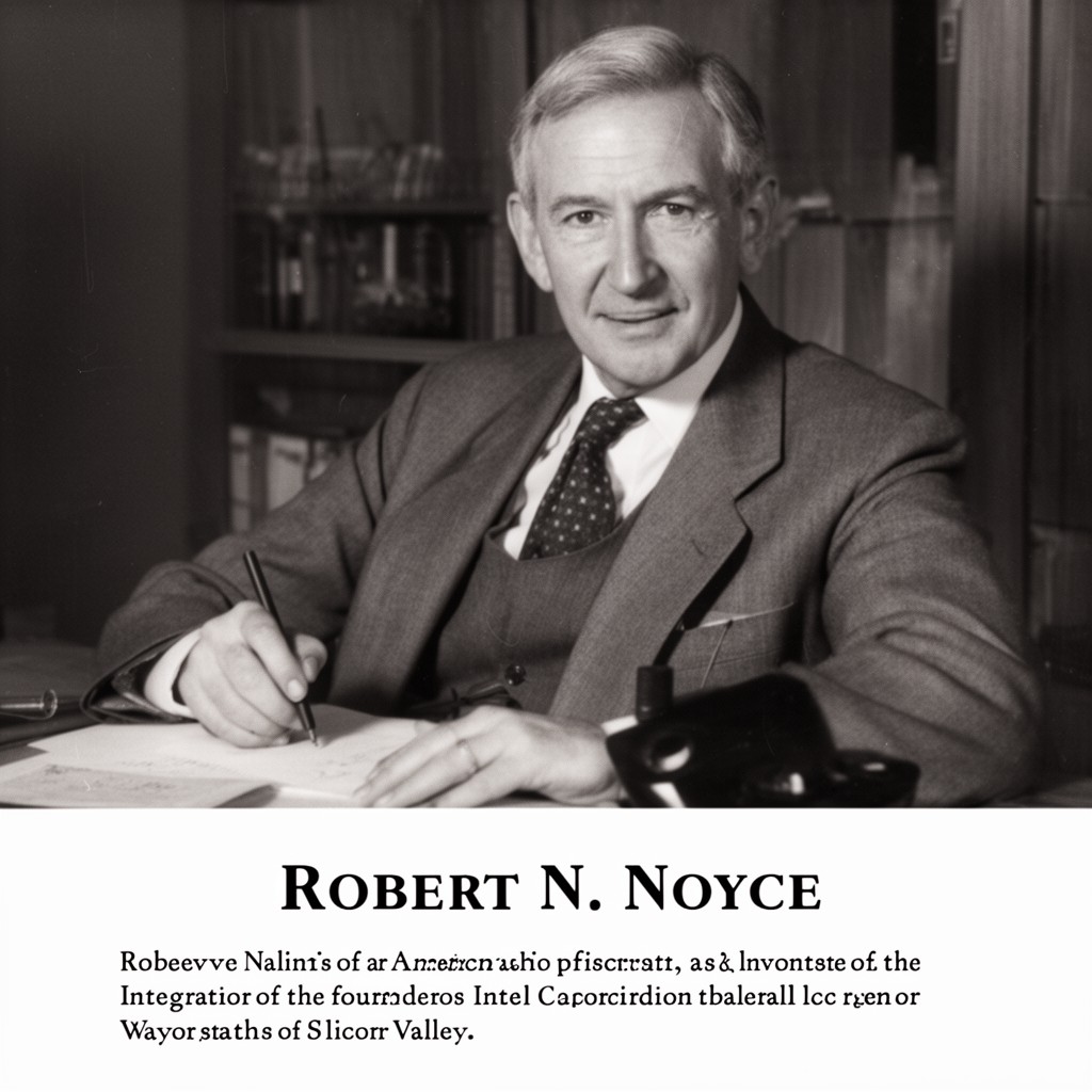 AI-generated illustration of Robert N. Noyce