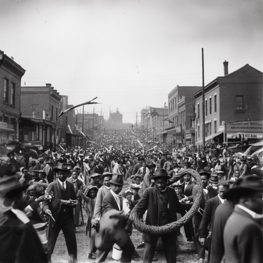 AI-generated illustration of Wilmington insurrection of 1898