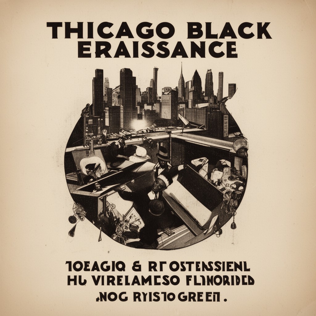 AI-generated illustration of Chicago Black Renaissance