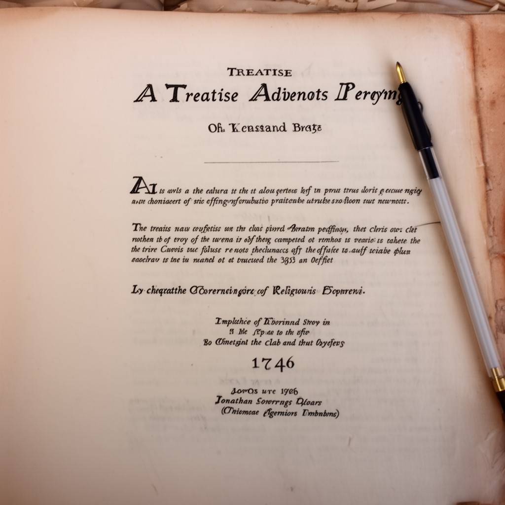 AI-generated illustration of A Treatise Concerning Religious Affections