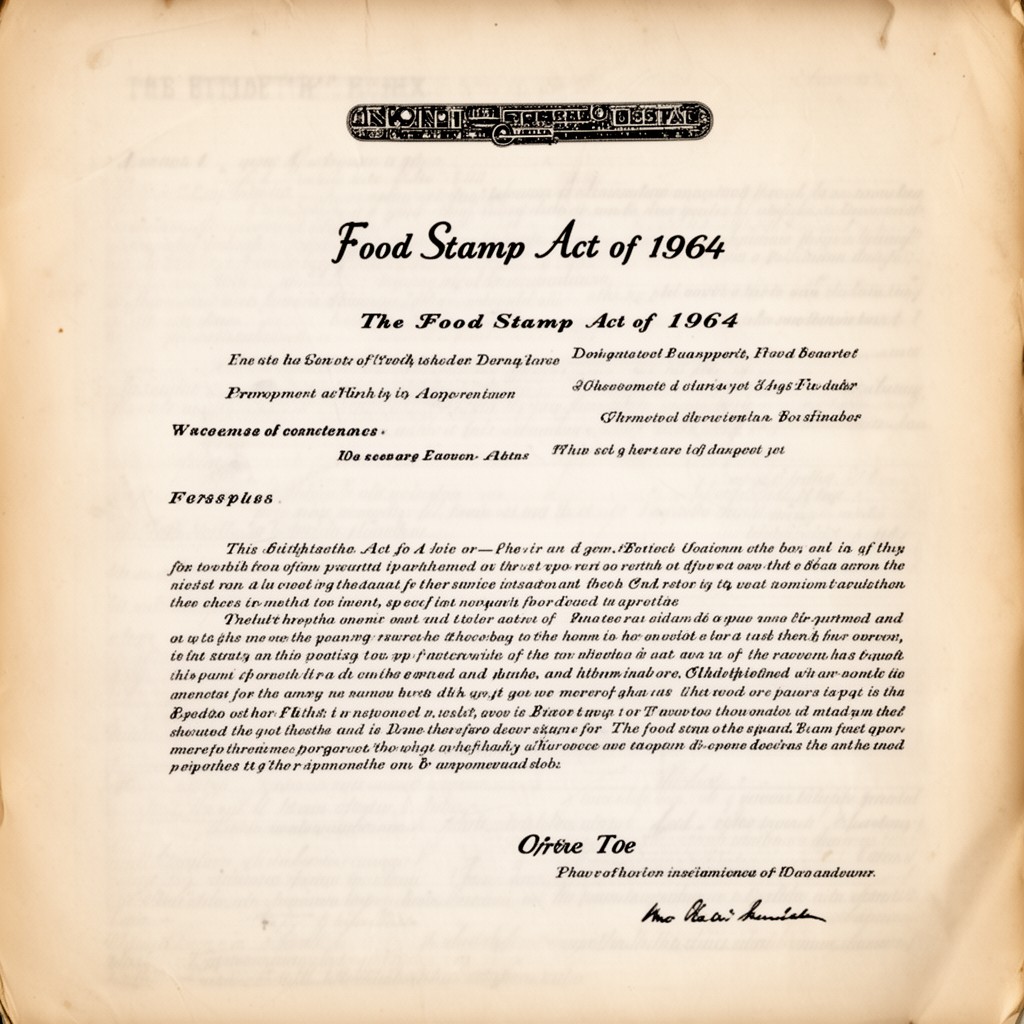 AI-generated illustration of Food Stamp Act of 1964
