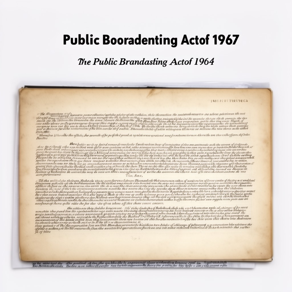 AI-generated illustration of Public Broadcasting Act of 1967