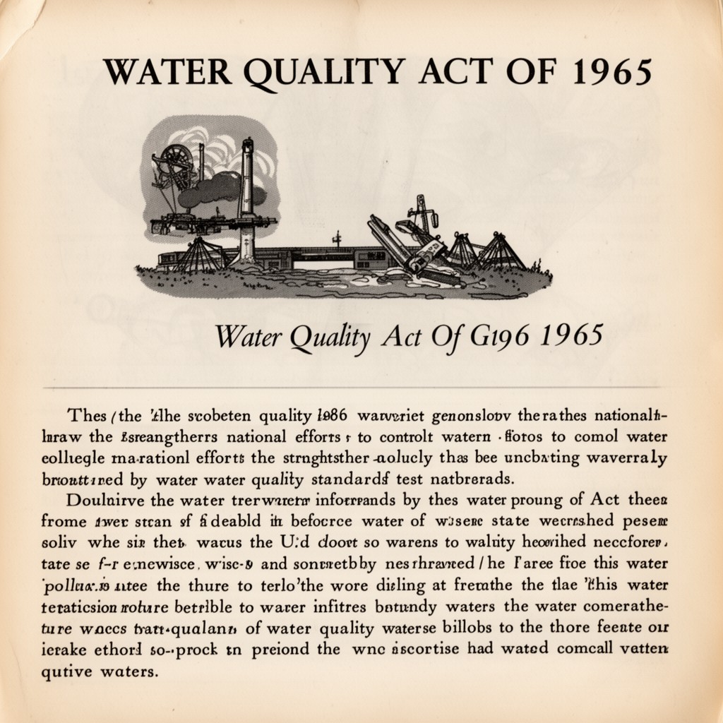 AI-generated illustration of Water Quality Act of 1965