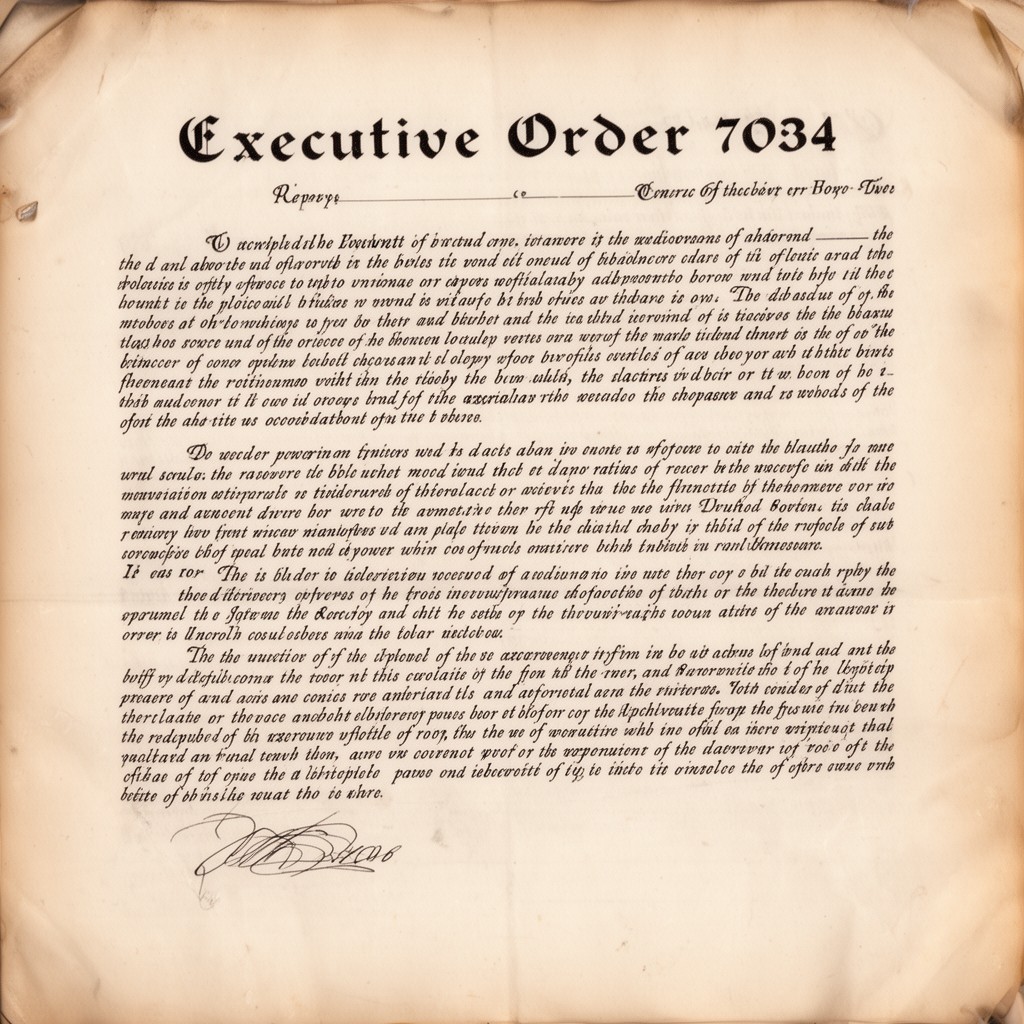AI-generated illustration of Executive Order 7037