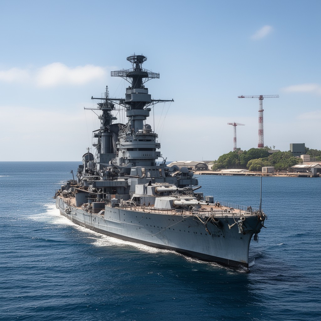 AI-generated illustration of Pennsylvania-class battleship