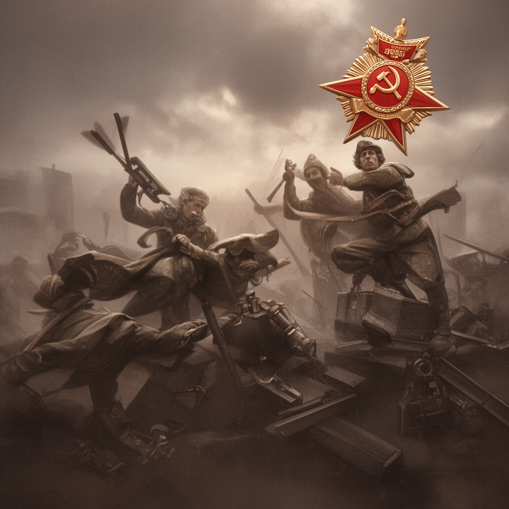 AI-generated illustration of Hero of the Soviet Union