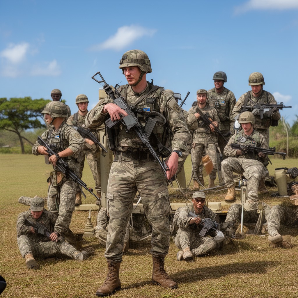 AI-generated illustration of Bermuda Regiment