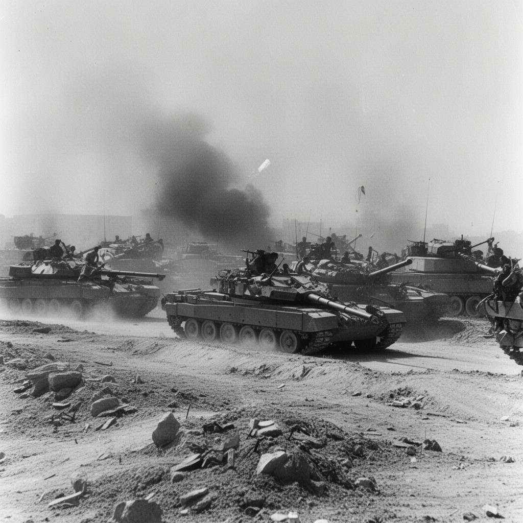 AI-generated illustration of Yom Kippur War