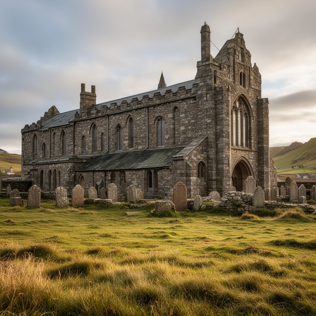 AI-generated illustration of Iona Abbey