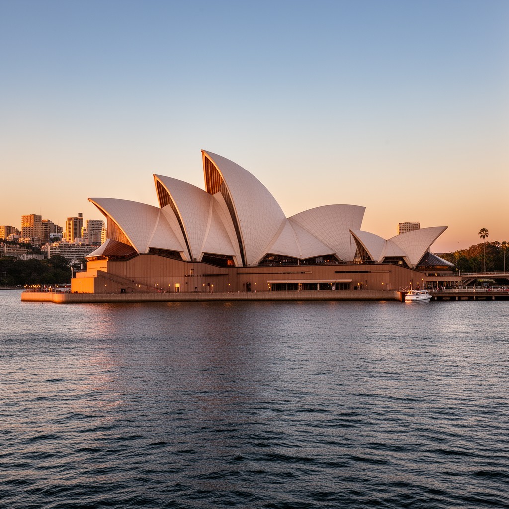 AI-generated illustration of Bennelong Point