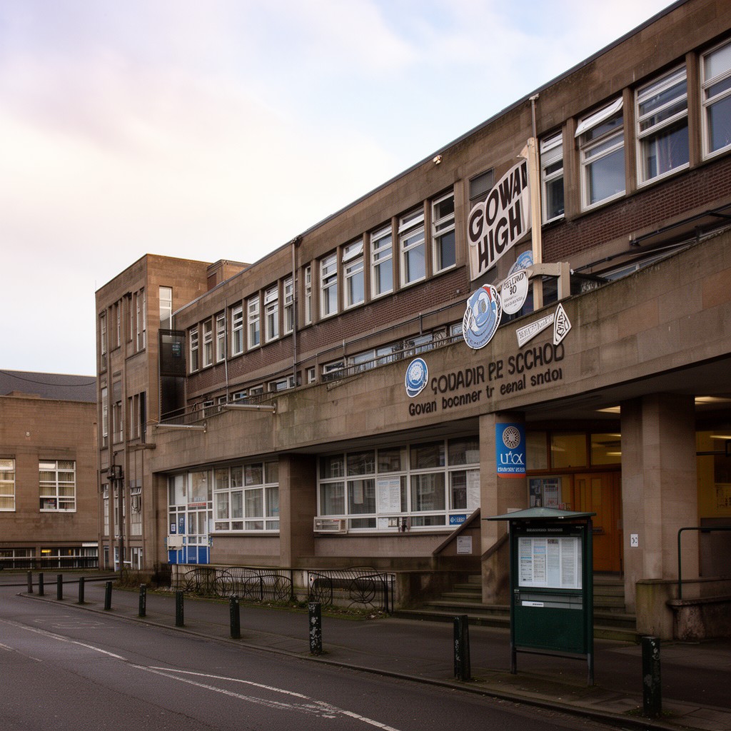 AI-generated illustration of Govan High School