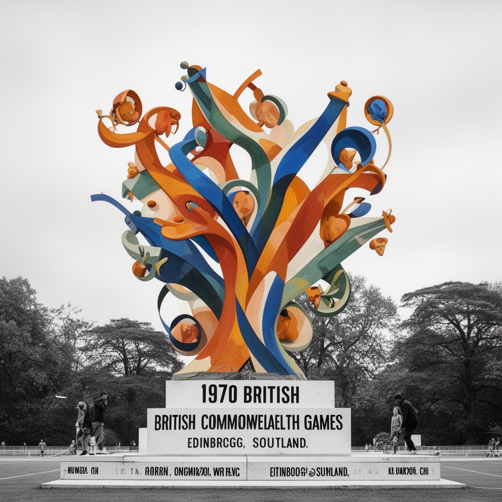 AI-generated illustration of 1970 British Commonwealth Games