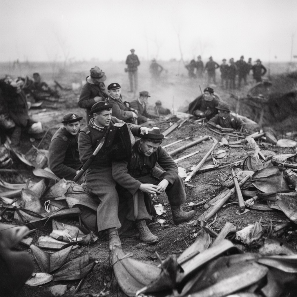 AI-generated illustration of World War I