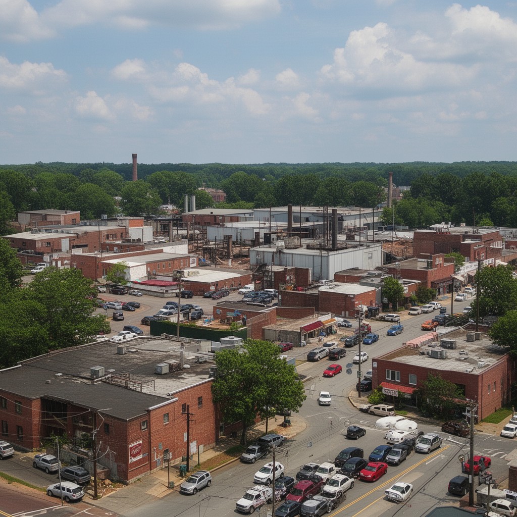 AI-generated illustration of Sanford, North Carolina