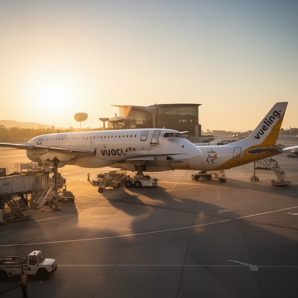 AI-generated illustration of Vueling