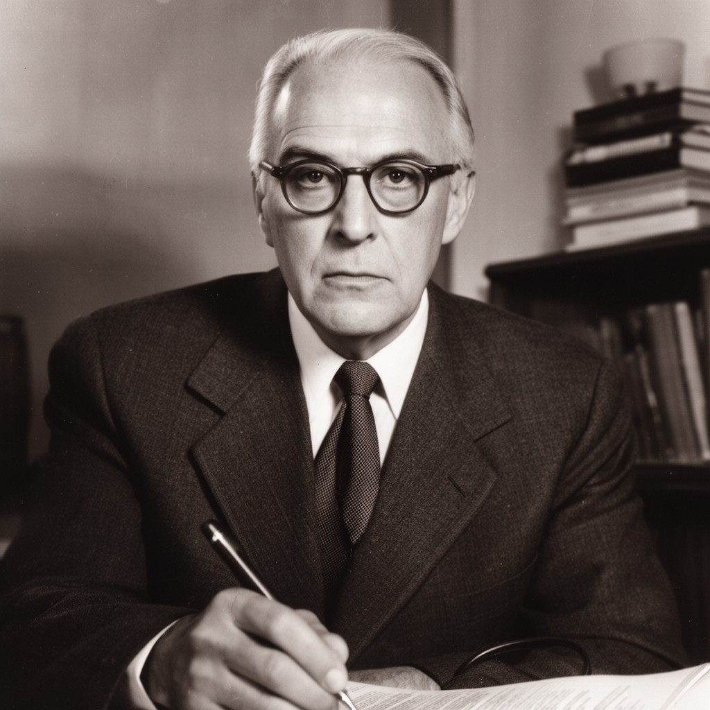 AI-generated illustration of Herbert Feigl