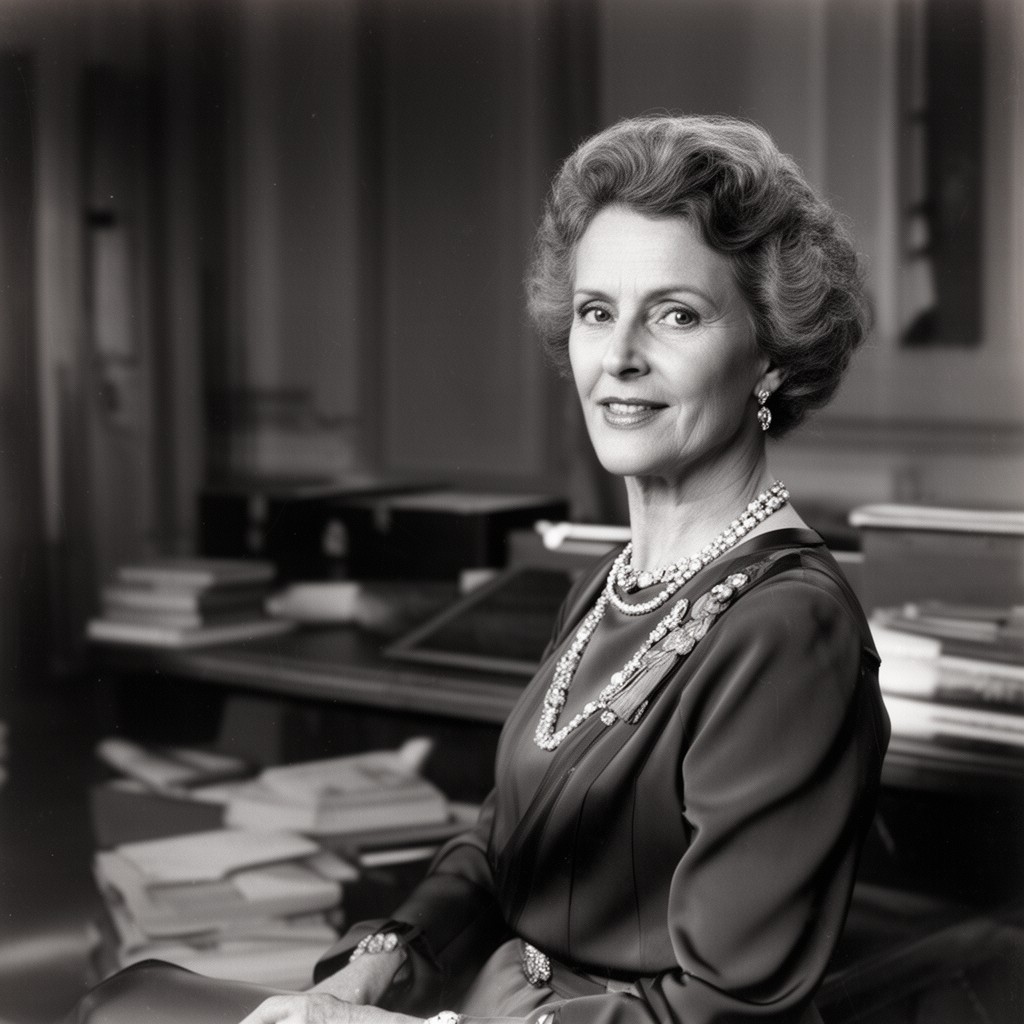 AI-generated illustration of Bess Truman