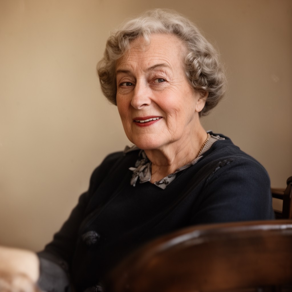 AI-generated illustration of Mary Soames
