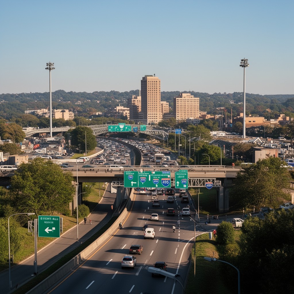 AI-generated illustration of Interstate 495