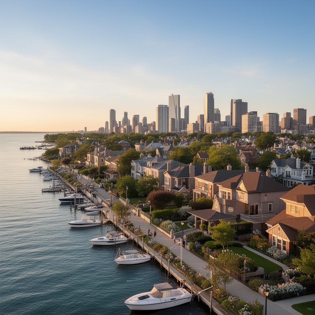 AI-generated illustration of Wilmette, Illinois