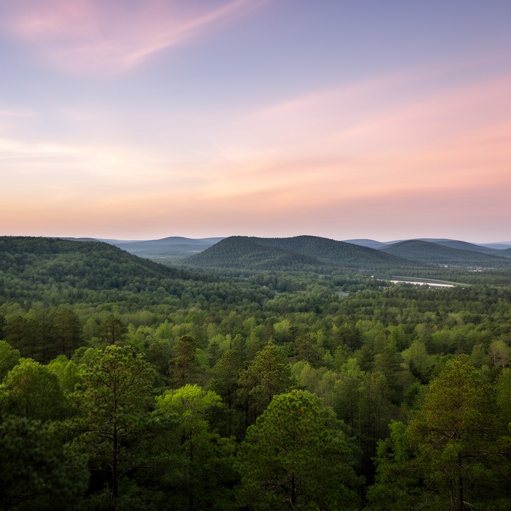 AI-generated illustration of Pine Mountain Range