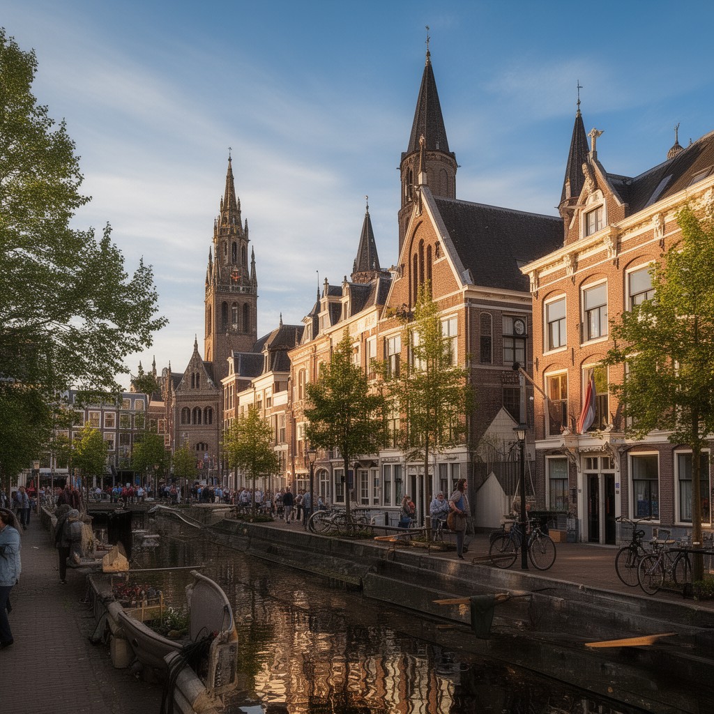 AI-generated illustration of Haarlem, Netherlands