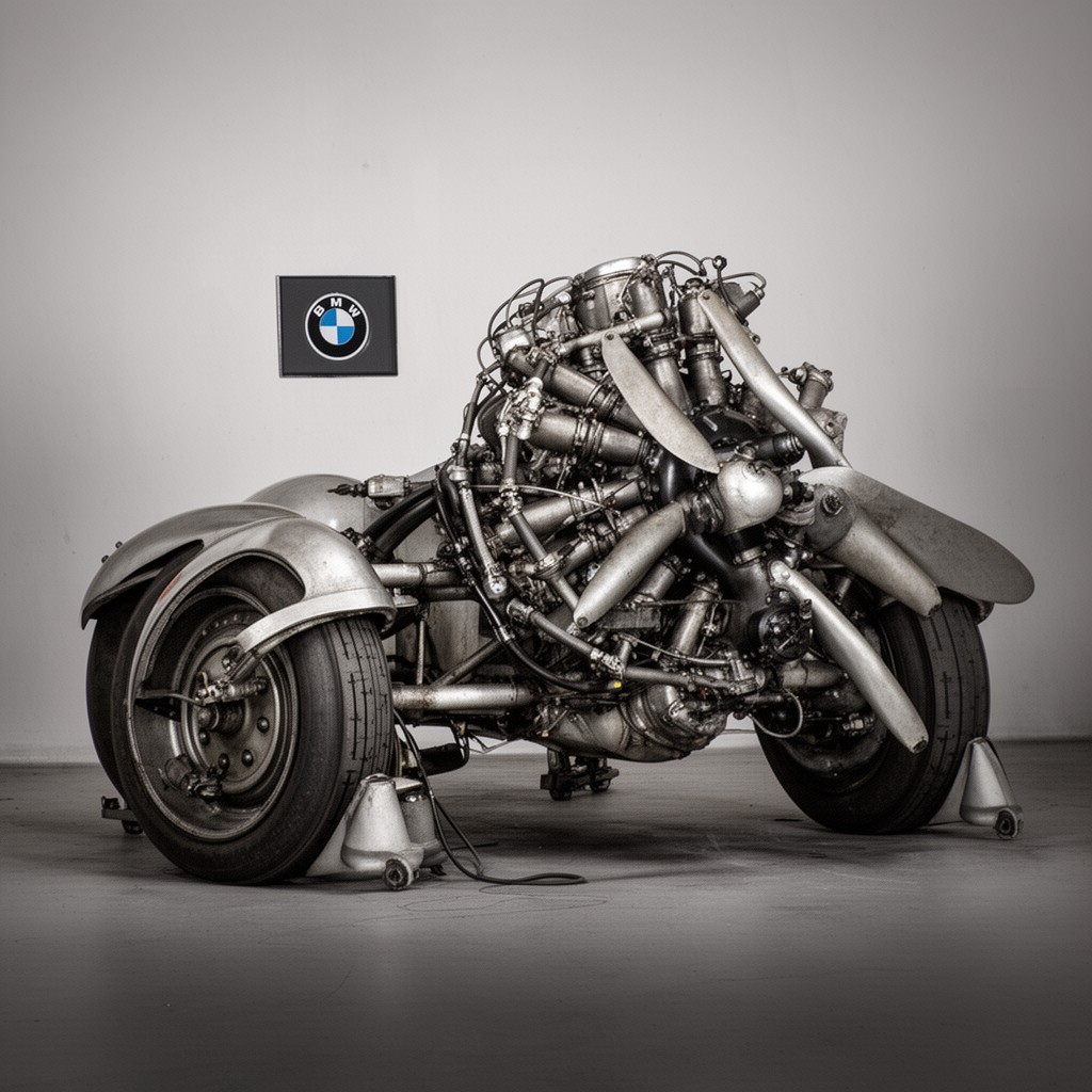 AI-generated illustration of BMW 132