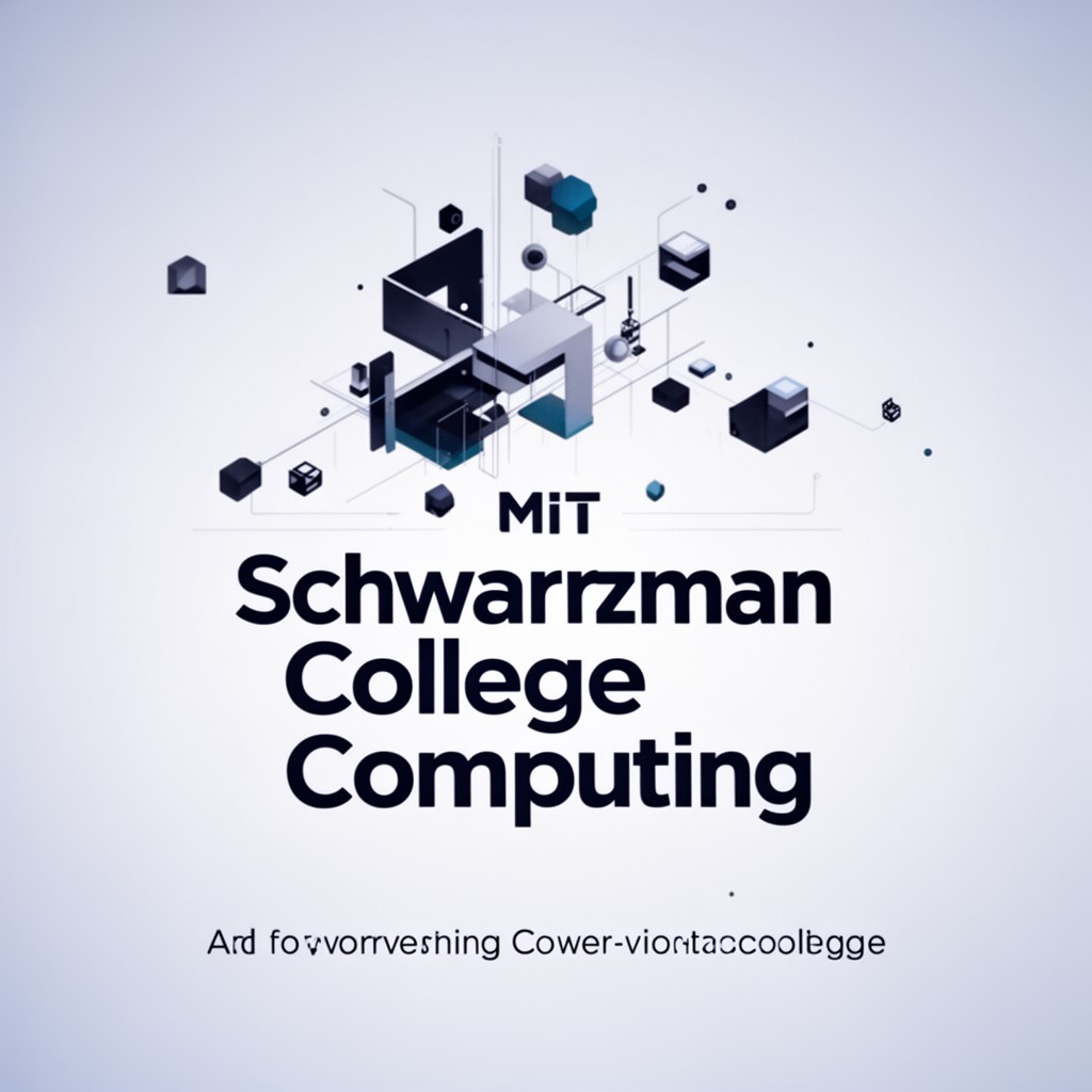 AI-generated illustration of Schwarzman College of Computing