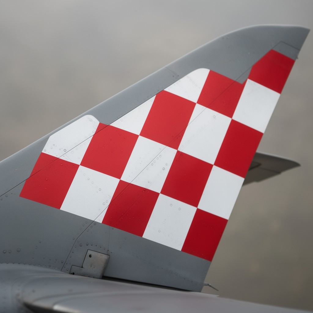 AI-generated illustration of Polish Air Force checkerboard