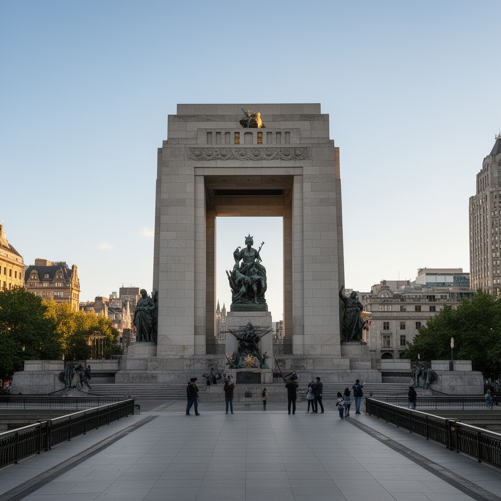 AI-generated illustration of National War Memorial