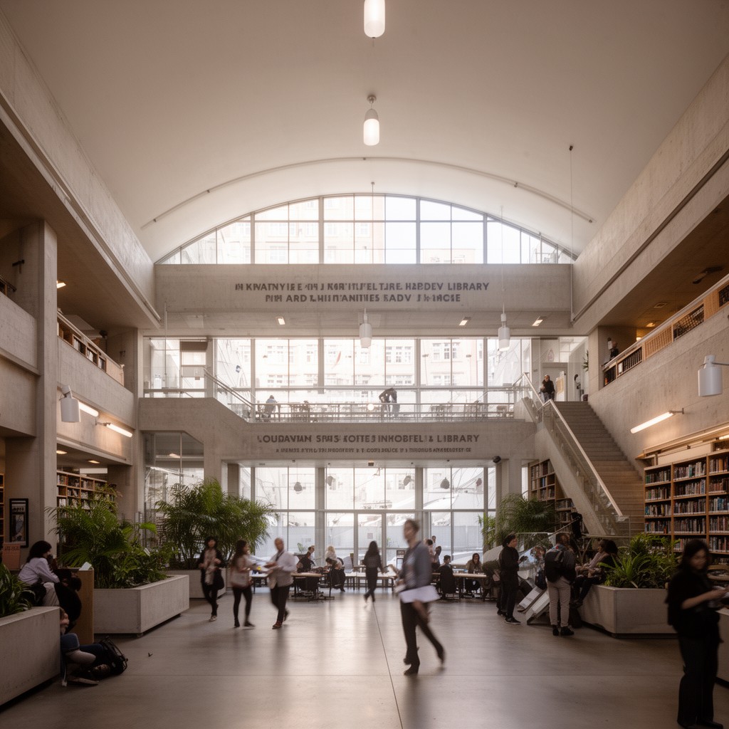 AI-generated illustration of Hayden Library