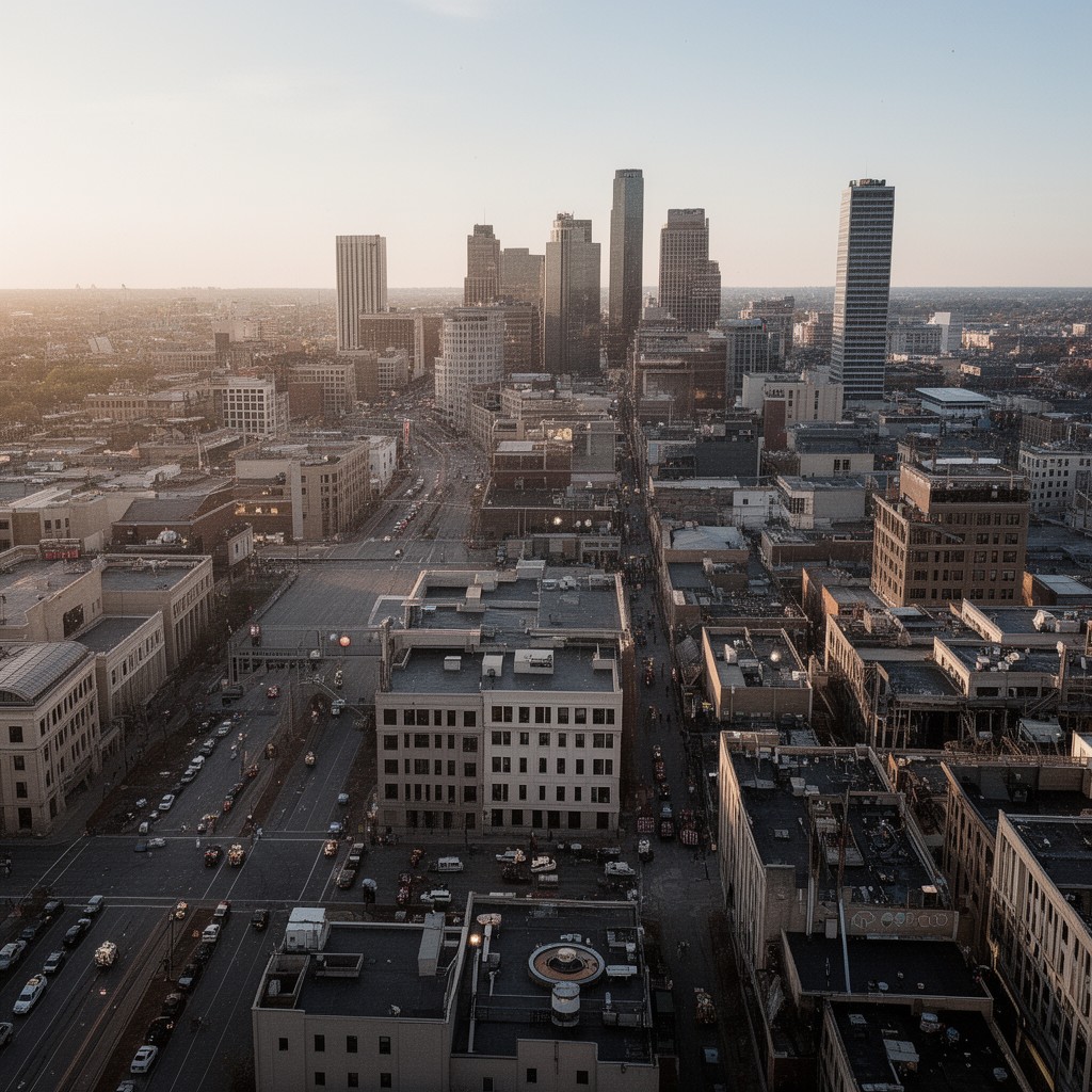 AI-generated illustration of Marion County–Indianapolis consolidated city-county