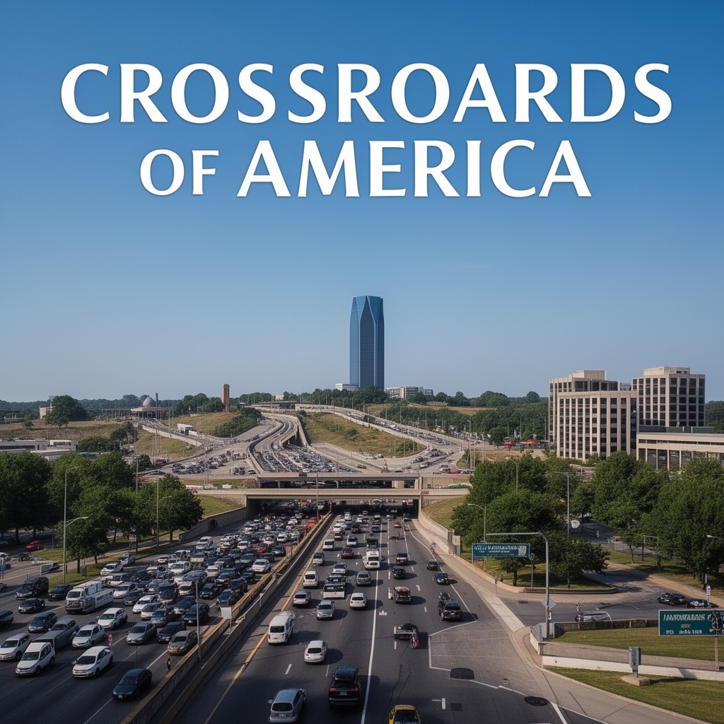 AI-generated illustration of Crossroads of America